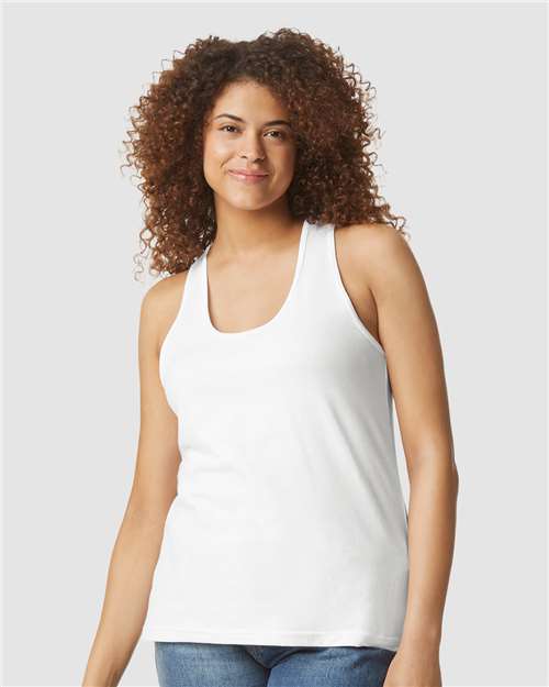 Women's Softstyle® CVC Racerback Tank Top