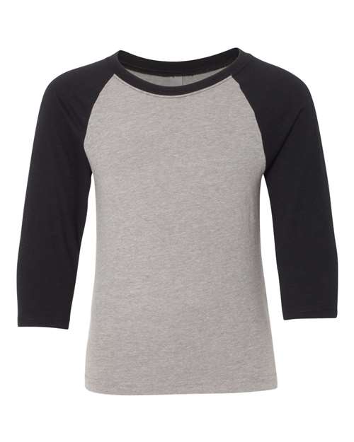 Youth CVC Three-Quarter Sleeve Raglan Tee