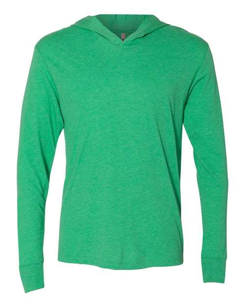Unisex Triblend Hooded Long Sleeve Pullover Tee