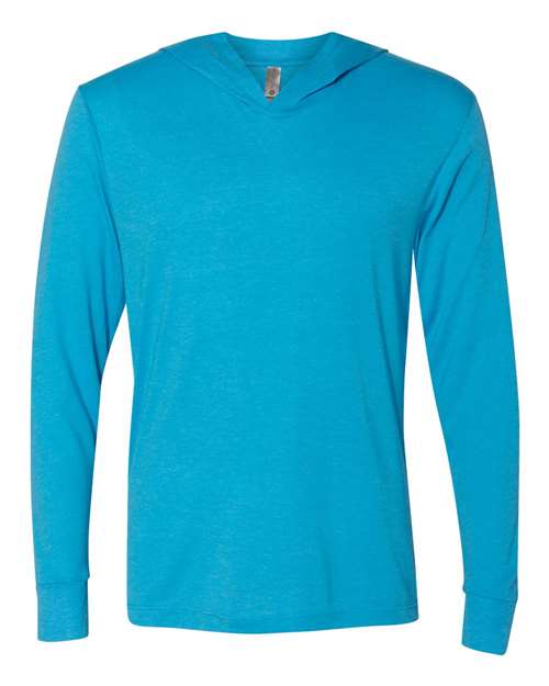Unisex Triblend Hooded Long Sleeve Pullover Tee