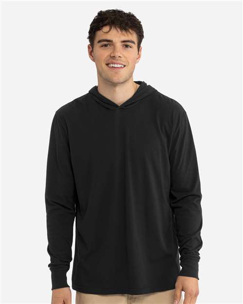 Unisex CVC Hoodie Long Sleeve Tee