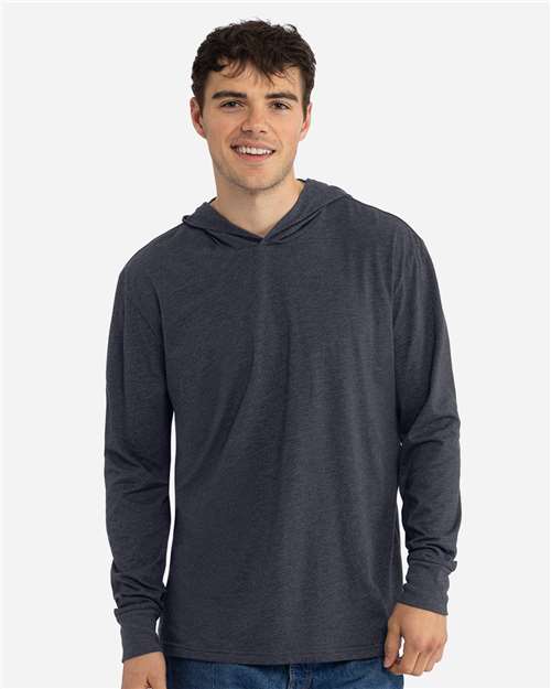 Unisex CVC Hoodie Long Sleeve Tee
