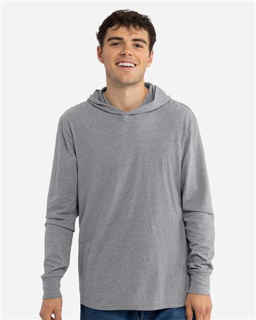 Unisex CVC Hoodie Long Sleeve Tee