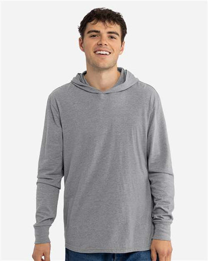 Unisex CVC Hoodie Long Sleeve Tee