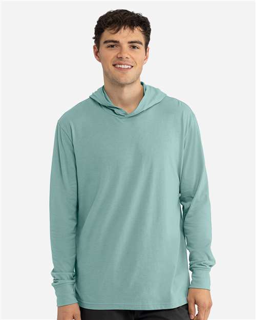 Unisex CVC Hoodie Long Sleeve Tee