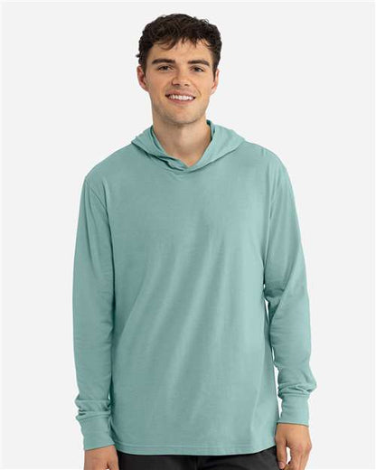 Unisex CVC Hoodie Long Sleeve Tee