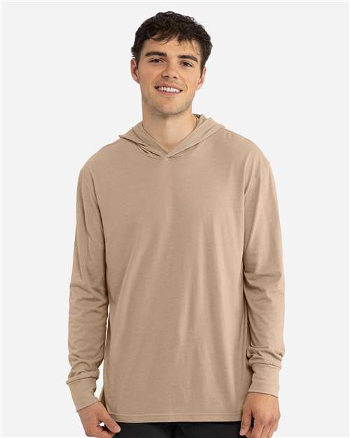 Unisex CVC Hoodie Long Sleeve Tee