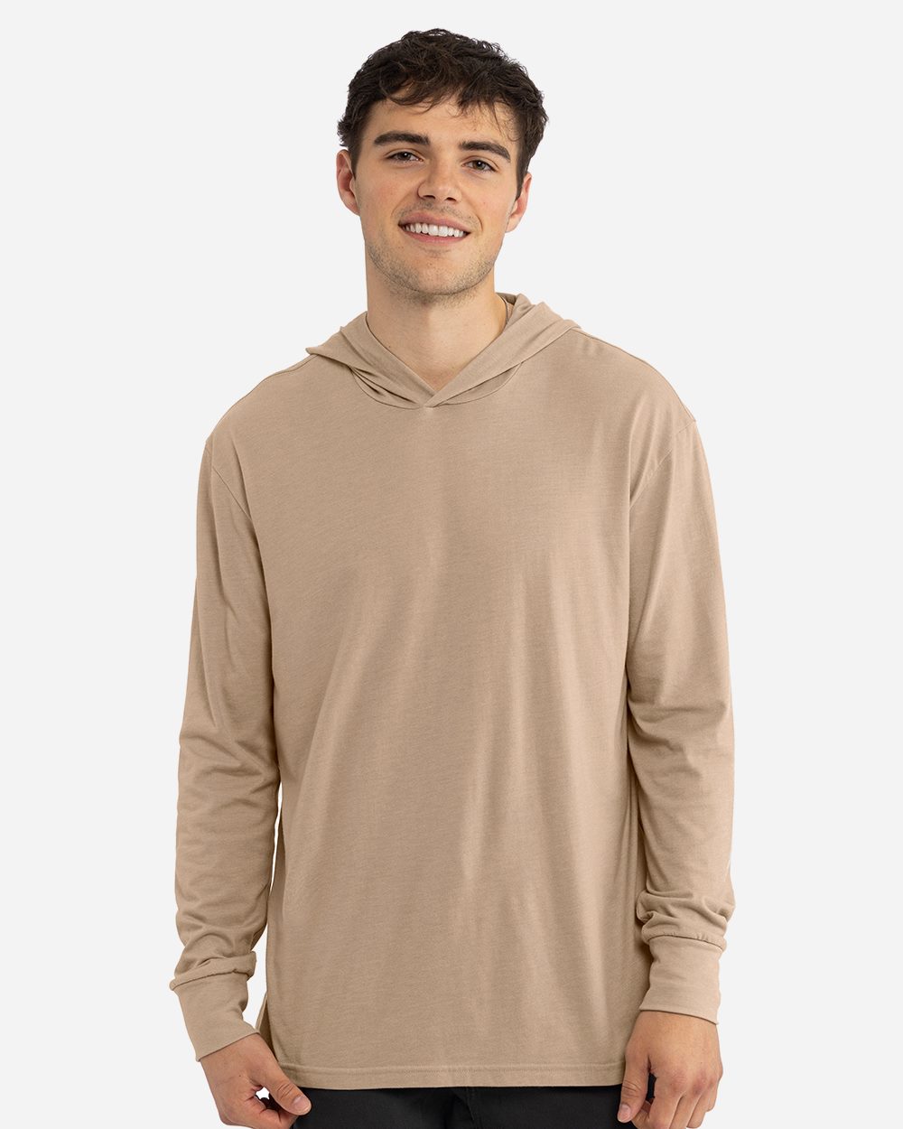 Unisex CVC Hoodie Long Sleeve Tee
