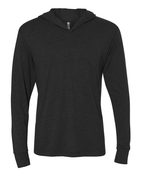 Unisex Triblend Hooded Long Sleeve Pullover T-Shirt
