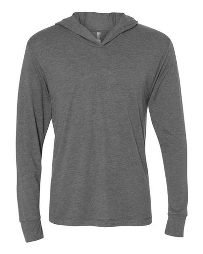 Unisex Triblend Hooded Long Sleeve Pullover Tee