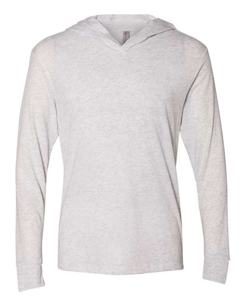 Unisex Triblend Hooded Long Sleeve Pullover Tee