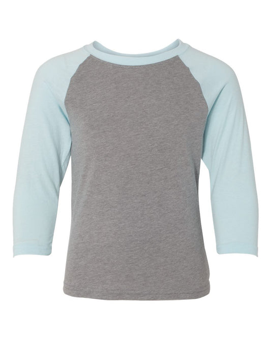 Youth CVC Three-Quarter Sleeve Raglan Tee