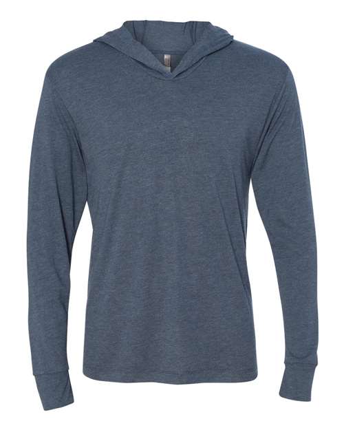 Unisex Triblend Hooded Long Sleeve Pullover Tee