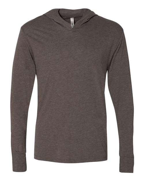 Unisex Triblend Hooded Long Sleeve Pullover Tee