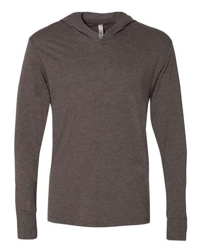 Unisex Triblend Hooded Long Sleeve Pullover Tee