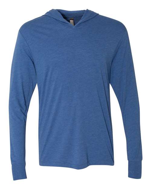 Unisex Triblend Hooded Long Sleeve Pullover Tee