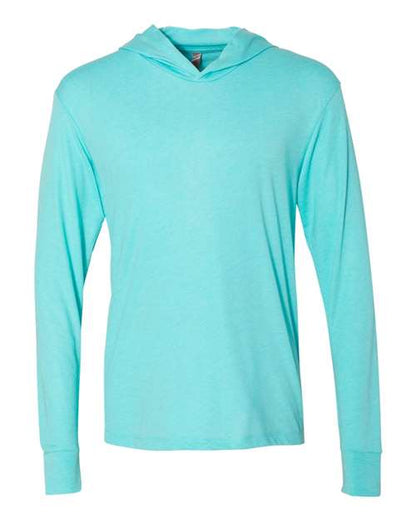 Unisex Triblend Hooded Long Sleeve Pullover T-Shirt
